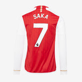 adidas Arsenal 23/24 LS Home Shirt with Saka 7 printing