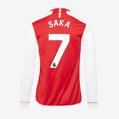 adidas Arsenal 23/24 LS Home Shirt with Saka 7 printing