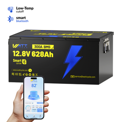 WattCycle 12V 628Ah Ultra Bluetooth LiFePO₄ Battery – 8038Wh Smart Energy Storage