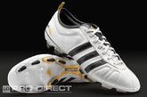 adidas adiPure IV TRX FG Football Boots - White/Gold - White-Black