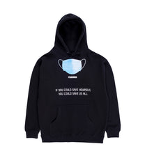 Pleasures Save Yourself Hoodie Black
