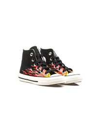 Converse Chuck 70 Black Enamel Red Egret Kids