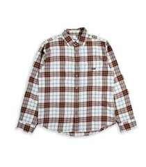 Camicia Obey Arnold Woven Flanella Scacchi Beige