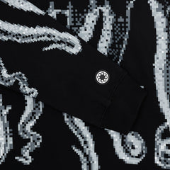 Octopus Censored Outline Hoodie Black Man