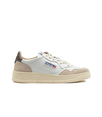 Autry Medalist Low Leather Suede White Men