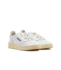 Autry Autry Medalist Low Leat White Beige Women