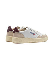 Autry Medalist Low Leather Suede White Bordeaux Women