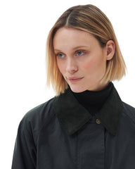 Barbour Tain Wax Sage Verde Donna
