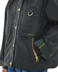 Barbour Cotton Wax Cot Outw Sage Ancient Donna
