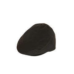 Barbour Wax Flat Cap Olive Green