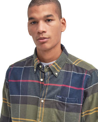 Barbour Check Flannel Shirt Eddertone Tailored Classic Tartan