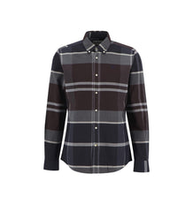 Barbour Camicia Check Flanella Iceloch Tailored Midnight Oak