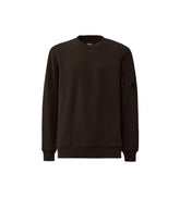 C.P. Company Felpa Girocollo Diagonal Raised Con Lente Manica