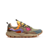 Flower Mountain Yamano 3 Suede Nylon Khaki Multicolor Women