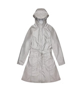 Rains Women's Curved Button Waterproof Jacket W Jacket Silver