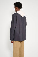 TRES BIEN ATELJÉ Sports Blazer Grey Stripe