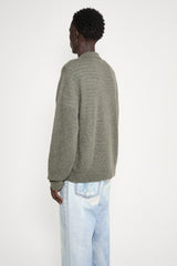 Our Legacy Evening Polo Moss Green Fuzzy Alpaca