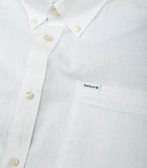 Barbour White Botton Down Linen Shirt