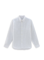 Woolrich Linen Shirt White Men's Shirt
