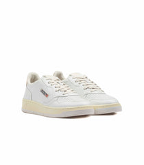 Autry Medalist Low Leather White Ivory Men