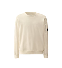 CP Company Light Fleece Sweatshirts-Crew Neck White Men