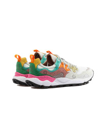Flower Mountain Yamano 3 Suede White-Fuchsia Women