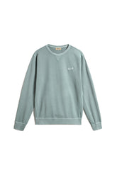 Crewneck sweatshirt in pure lightweight cotton dyed in Cape Verde.