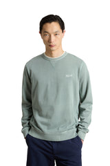 Crewneck sweatshirt in pure lightweight cotton dyed in Cape Verde.