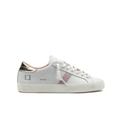 D.A.T.E. Hill Low Calf White-Platinum