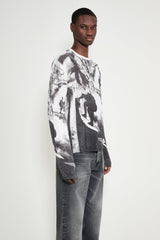 Stockholm Surfboard Club Printed Knitted Sweater Collage Print