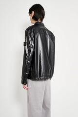 Stone Island Mussola Gommata-TC Nylon Shirt Jacket Black
