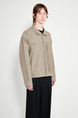 Taiga Takahashi Buckle-Backed Jacket Beige
