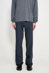 Wales Bonner London Trouser Navy / Ivory / Rust