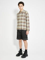 Olly Shinder Press Stud Shorts Black