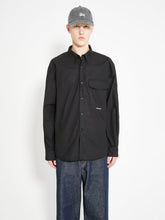 Stone Island Button Down Shirt Black
