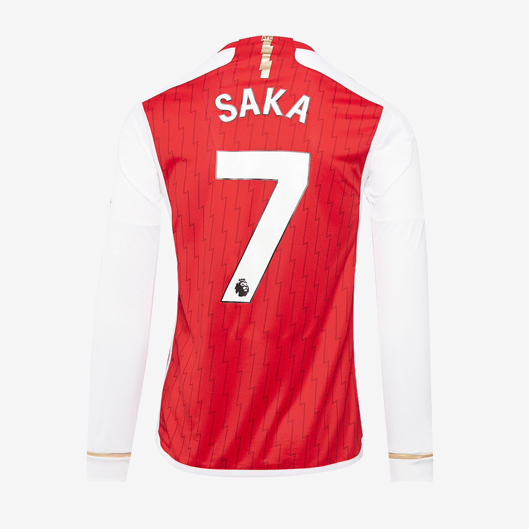 adidas Arsenal 23/24 LS Home Shirt with Saka 7 printing