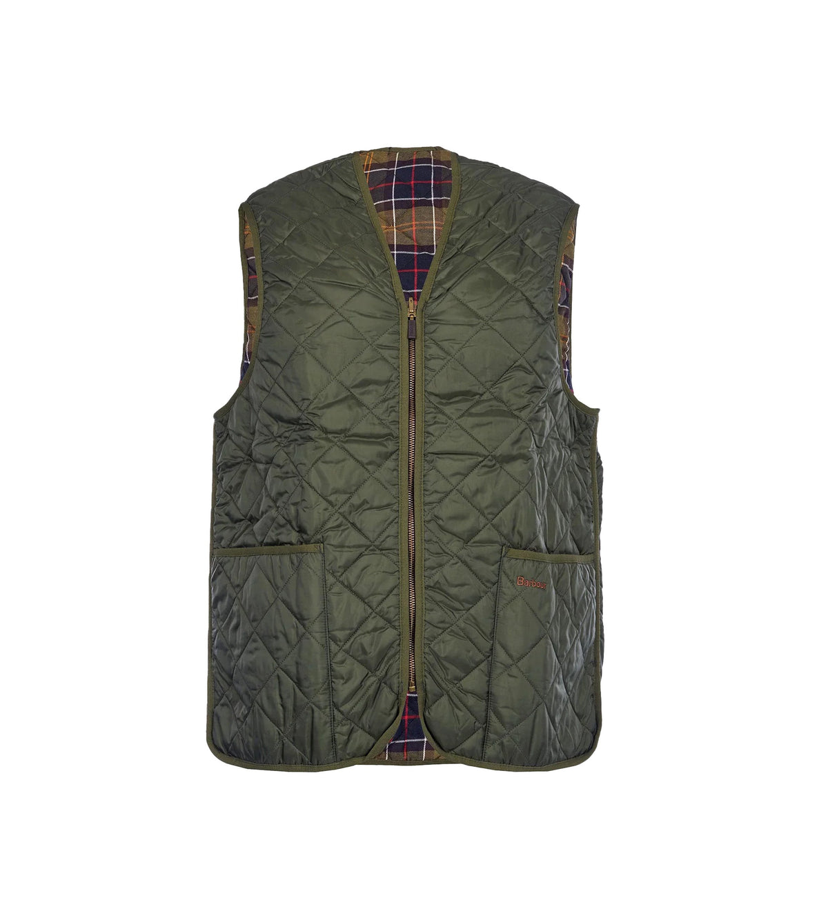 Barbour Quilted Waistcoat Olive Green Men's