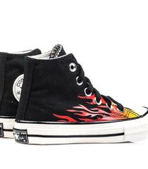 Converse Chuck 70 Black Enamel Red Egret Kids