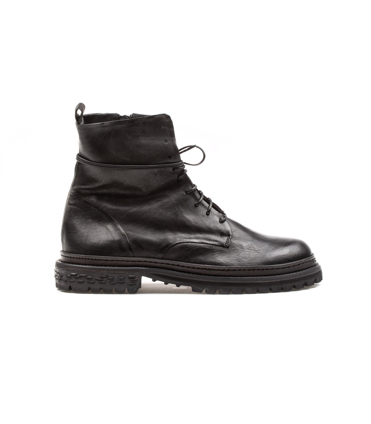 Ernesto Dolani Roccia Zip Leather Black Man
