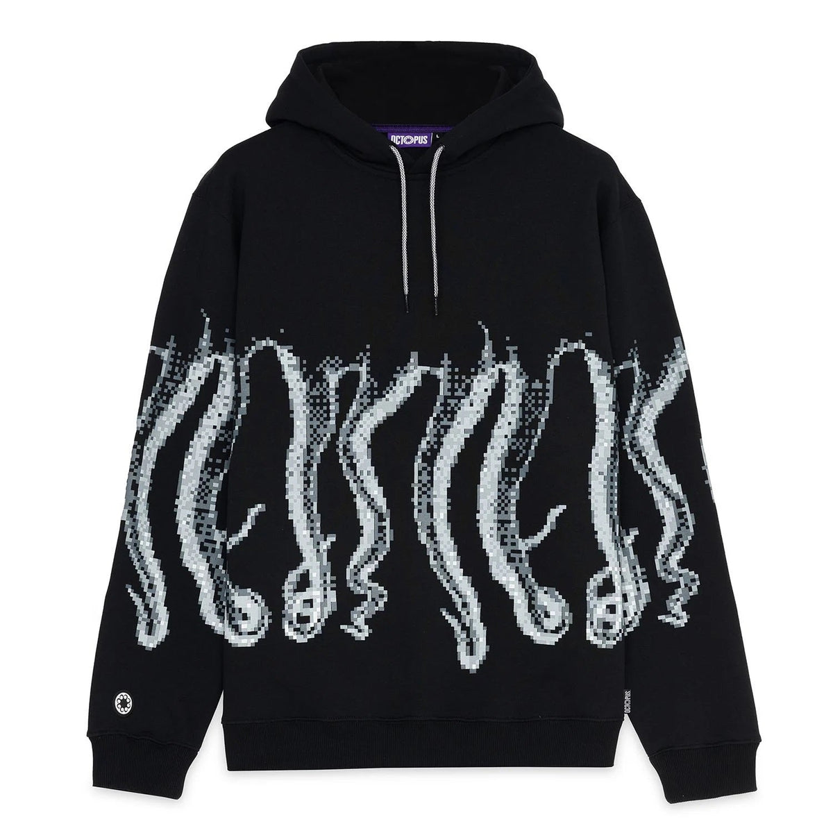Octopus Censored Outline Hoodie Black Man