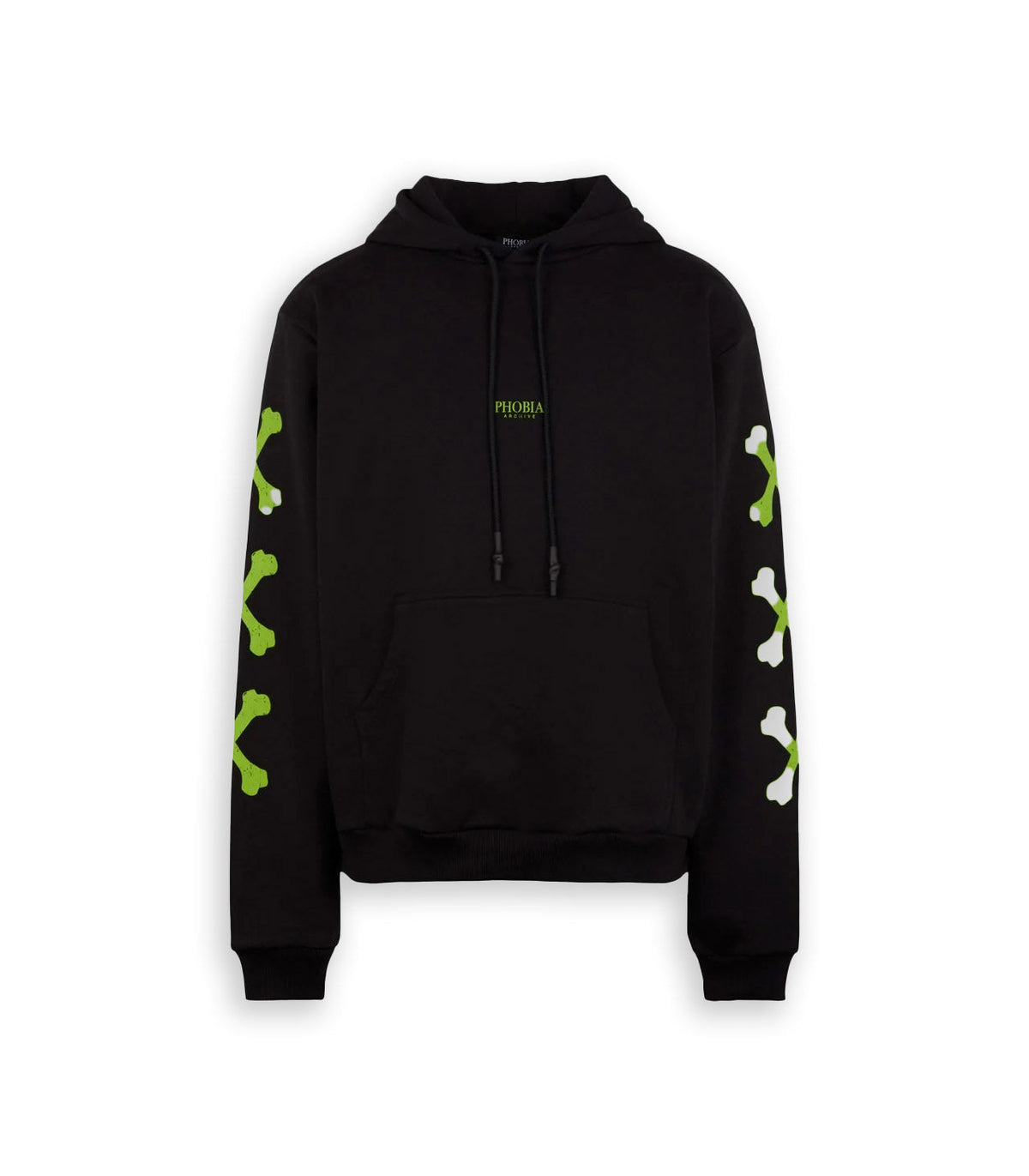 Phobia Logo Bones Hoodie Black