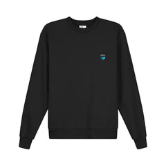 Antwerp Cohen Pixel Heart Art Crewneck Sweatshirt Black