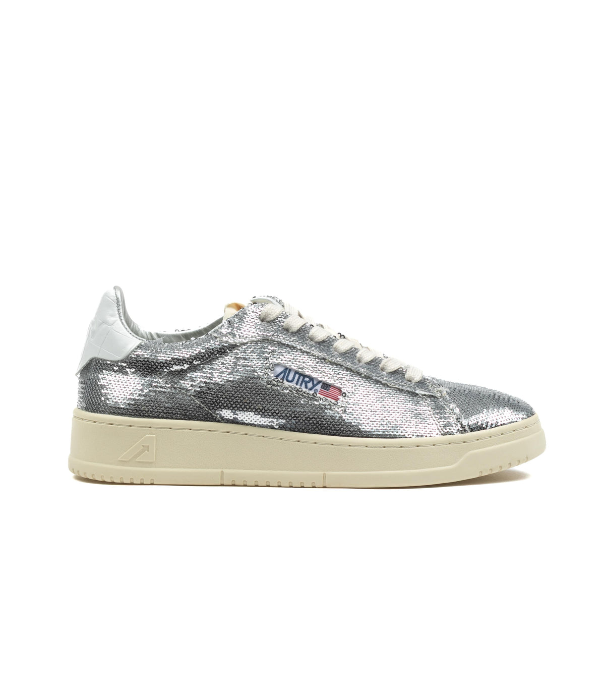 Autry Sparkling Dallas Pailett Silver White Donna