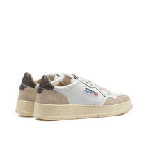 Autry Medalist Low Leather Suede White Men