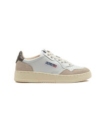 Autry Medalist Low Leather Suede White Women