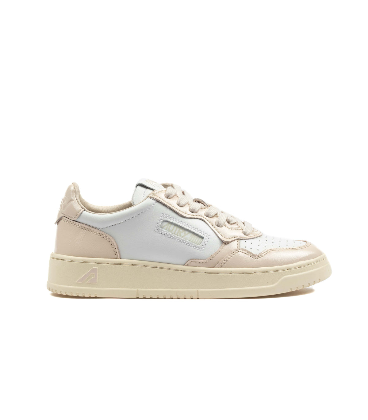 Autry Medalist Low Glossy White Pink Women