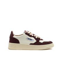 Autry Medalist Low Stars Glitter White Bordeaux Women