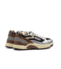 Autry Hyperway Low Women's Suede Mesh Black Silver