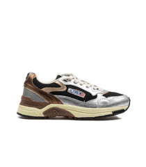 Autry Hyperway Low Women's Suede Mesh Black Silver