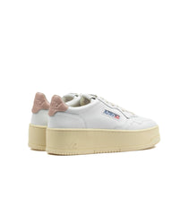 Autry Medalist Platform Low White Pink